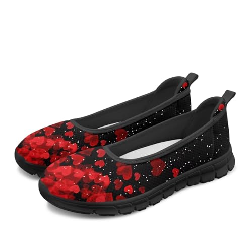Image of Walking Shoes Women Breathe Mesh Slip On Sneakers Women Comfortable Lightweight