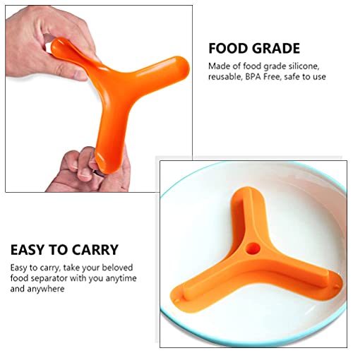 TOYANDONA Silicone Voedsel Plaat Divider 3 Grids Voedsel Separator Food Grade Portion Control En Gemakkelijk Scheppen… - Image 6