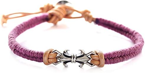 Vobr0014 S 6 ブランド名 2pieces 静電気除去 静電気防止 ブレスレット レザー シルバー メンズ レディース Faz