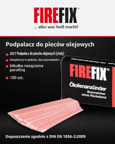 FIREFIX 2077 Podpałka do pieca olejowego, 100 sztuk parafinowych