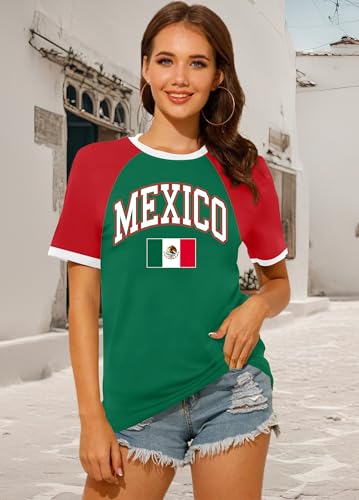 Mexico Shirts for Women: Mexican Graphic Tees Mexican Tops Casual Vacation Short Sleeve T Shirts3