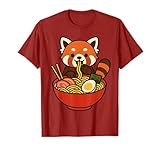 Photo Gallery panda rosso mangiare ramen maglietta Photo Gallery panda rosso mangiare ramen maglietta