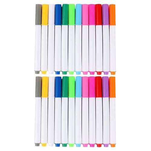 Alipis 24 Marcadores de Tiza Líquida Fluorescentes para Pizarras y Menús de Restaurante, Punta Fina, Plástico Resistente y Colores Vibrantes Fáciles de Borrar