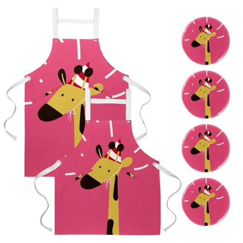 Tablier de serveuse lot de 2 pour bistrot, restaurant et cuisine créative à la maison