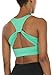 icyzone Reggiseno Sportivo Donna con Rimovibile Imbottito,Senza Ferretto Incrociato Indietro Top Sportivo Yoga Pilates Danze (S,Florida Keys)