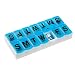 EZY DOSE Weekly (7-Day) Pill Organizer and Planner, Contoured Bottom for Easy Pill Removal, Color May Vary
