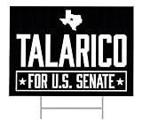 SignPro James Talarico For Senate Yard Sign | James Talarico Sign | Talarico For US Senate Lawn Sign | Texas Senate 2026 | 24" x 18" Corrugated Plastic | Includes H Stake | Double Sided