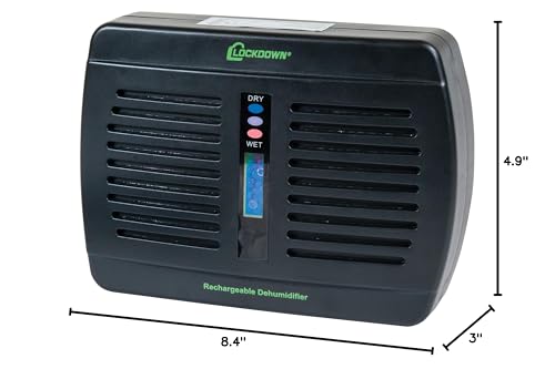 Lockdown 1092878 Rechargeable/Renewable Dehumidifier With Compact, Cordless, Non-Toxic Design And Battery Level Indicator For Humidity Control In Gun Safe thumb #4