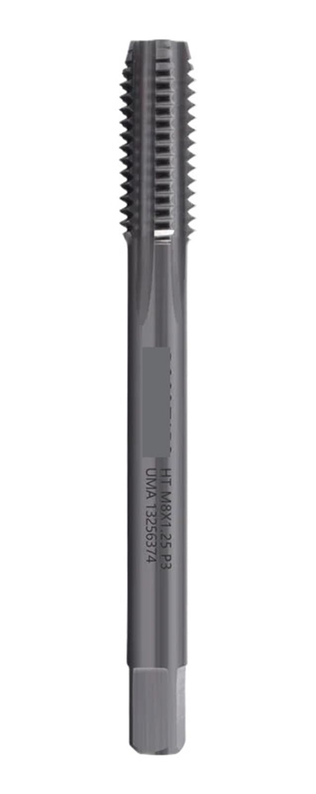 Macho de roscar M8 mecanizado sin atascos gracias al diseño JIS