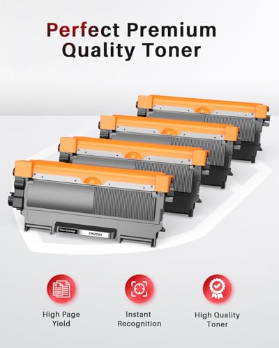 Toner TN2220 noir compatible pour corriger les impressions pâles sur MFC-7360N - 4
