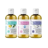Brittanie's Thyme Basics Natural Olive Oil Hand Soap, 4 fl oz, Pack of 3 (Lavender Chamomile, Lemon