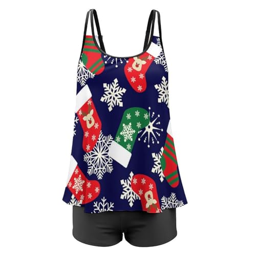Bikini avec short de garçon tankini masquant les rondeurs - 4