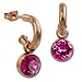 Produktbild Amello Damen-Creolen Edelstahl Zirkonia 2.0 cm pink VESOS51P