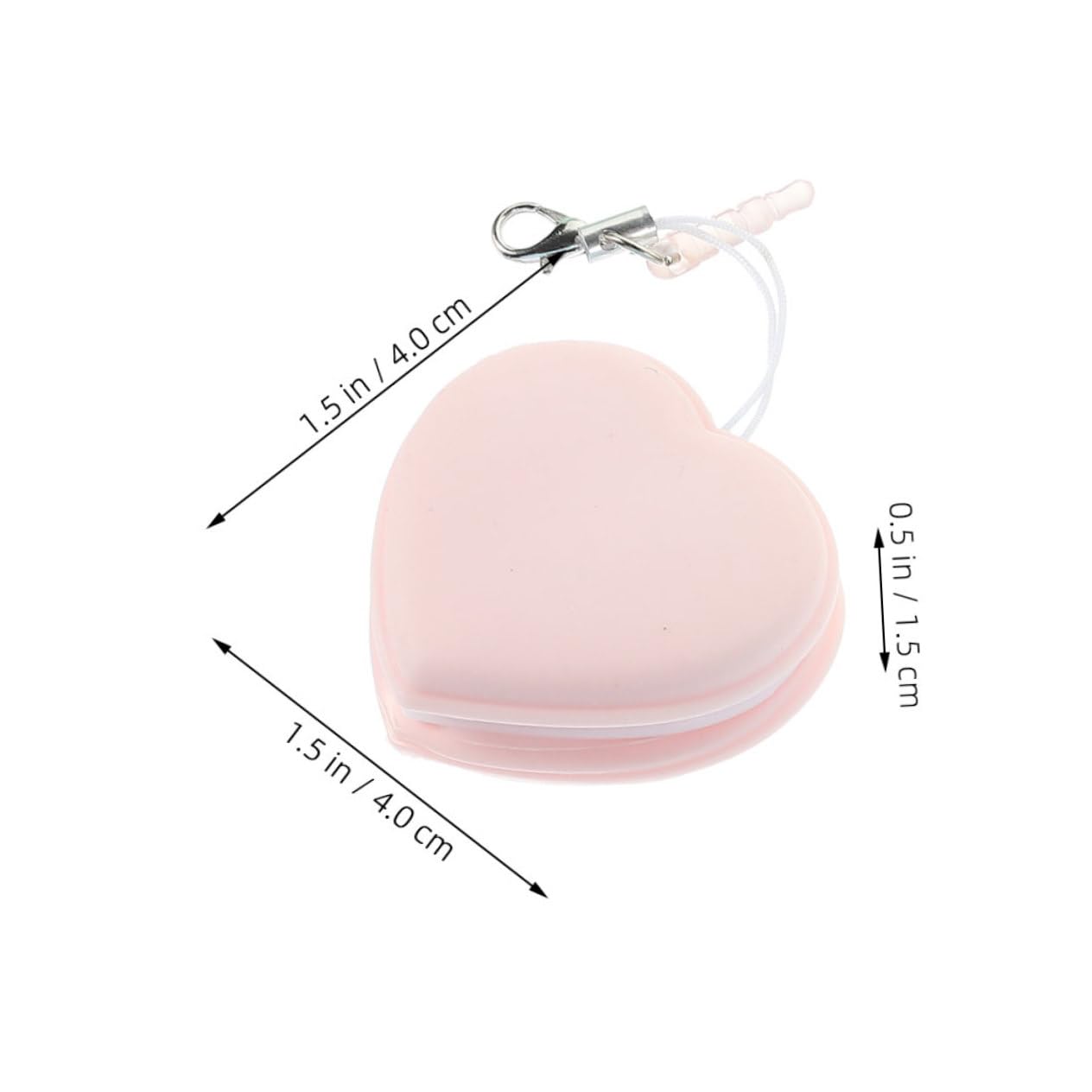 PartyKindom Heart Shaped Macaron Screen Cleaning Portable Eyeglass Lens for Oil Stains Fingerprints Cute Hanging Tool for Electronics
