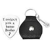 guitarra hermanos sanchis lopez 2f Regalos para hermano mayor para niños: el hermano es cuando más lo necesitas, su presencia te calienta, cuando estás pasando por momentos difíciles, estira tus brazos para abrazarte, llavero de púa de guitarra hermano como regalo de cumpleaños para hermano mayor de hermana pequeña, nuevo regalo de hermano mayor para niños, divertido llavero de hermano pequeño puede traerle felicidad y abrazos cada mañana mientras lleva la llave, abriendo un buen estado de ánimo para el día