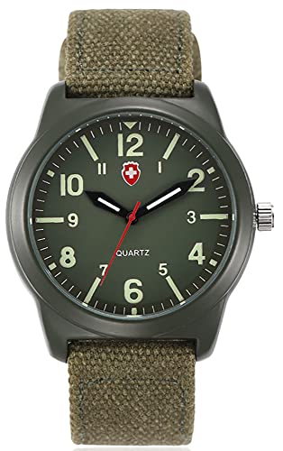 Image of Gosasa Unisex Military Watches Sport Textile Nylon Strap Stylish Men Watch Luminous Fashion Watches Analog Display Quartz Waterproof Casual Wristwatch