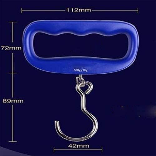 Utility Luggage Scales Portable Scales Accurate Courier Scales Spring Balance Hand-held Portable Electronic Scale 50kg Hanging Scales Weighing(OneColor)