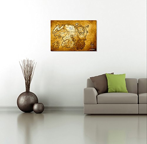 Best Print Store - The Elder Scrolls V, Skyrim, Map Of Tamriel Poster (16X24 Inches) #TOP2