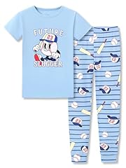 Gray Blue & Baseball (Tee & Pants Set)