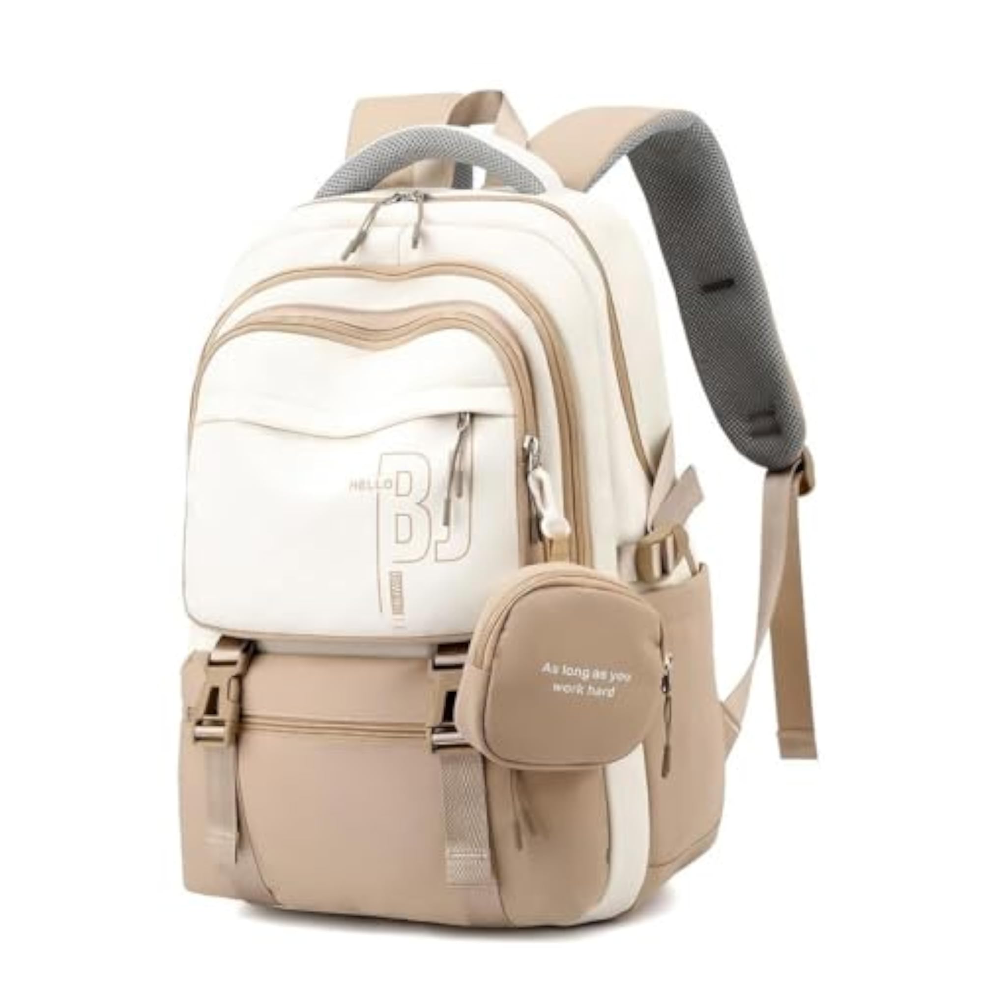 Laptop Backpack for Women with Zipper Pouch