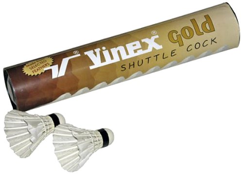 Vinex VSCO-G10 Gold Shuttlecock, Pack of 10