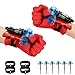 LIVESTN 2 Juegos de Guantes de Lanzador,Lanza Telarañas Juguetes con Dardos Guantes,Guante Launcher Lanzador, para Niños Guantes de Plástico Cospla (B)