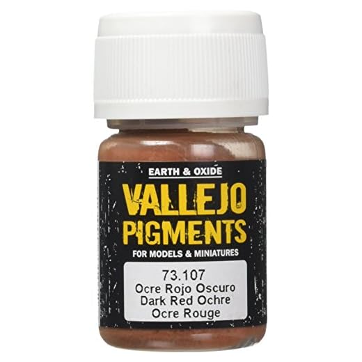 Vallejo 30 ml pigmentos, color Dark Red Ocre