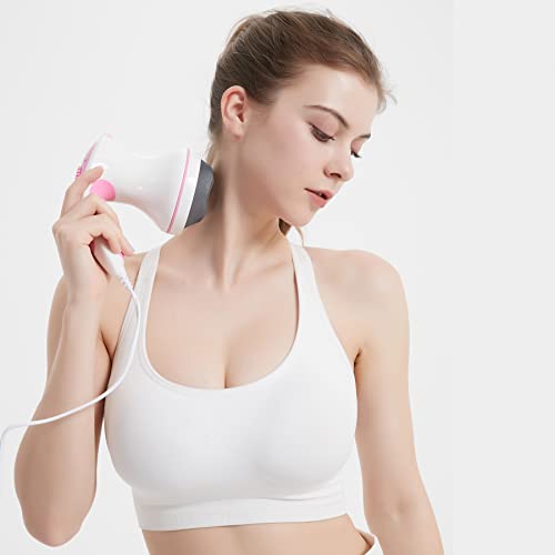 Vividcase Body Sculpting Machine Cellulite Massager Electric With 4 Massager Heads For Belly Leg Arms-Pink #TOP3