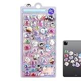 Niedliche leuchtende 3D-Aufkleber – Spielzeugkollektion mit kleinen Tieren, lustige Belohnungsaufkleber für Kleinkinder, Schulbedarf, Partygeschenke, Bastelarbeiten und kreative Lerndekorationen