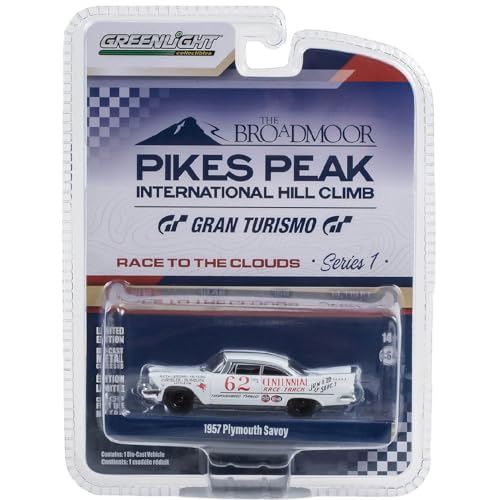 Plymouth Savoy 1957 Greenlight 1:64 miniature de collection Pikes Peak Series 1