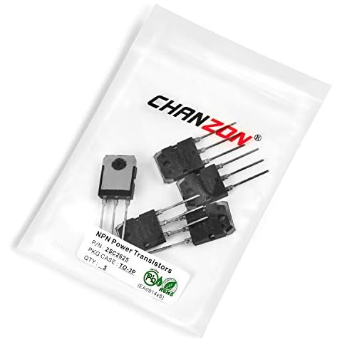 Chanzon 5pcs 2SC2625 TO-3P NPN Leistungstransistor 10A Cover