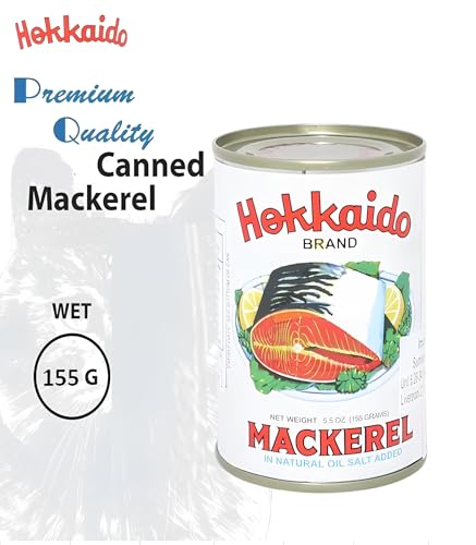 Hokkaido Mackerel | Added with Natural Oil and Salt | Source of Protein & Nutrition, 155gm.