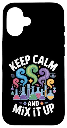 Keep Calm Science Lab �������w �X�}�z�P�[�X iPhone 16 �p