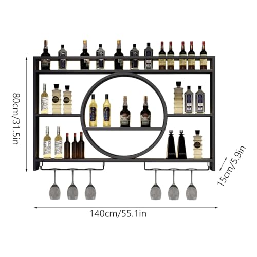 Casier à vin mural pour ranger vos verres suspendus sans risque - 3