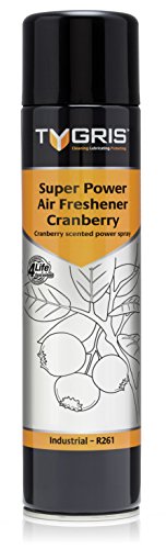 Tygris Super Power Air Freshener – Cranberry Scent 750 ml Aerosol | High Power Nozzle for Large Areas | Odour Control for Healthcare, Commercial & Leisure