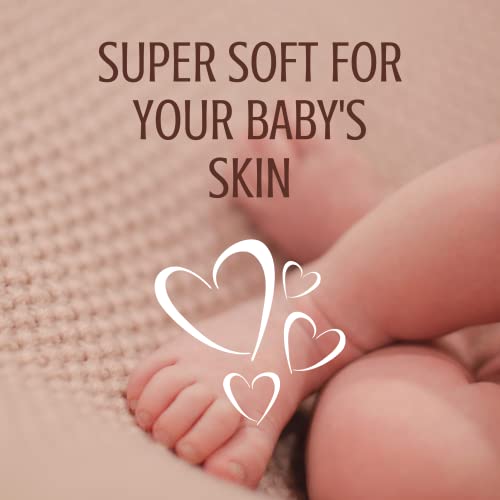 Knit Blanket, Baby Nursery & Swaddle, Super Soft & Breathable%100 Cotton (Size 40X35 Inches) #TOP7