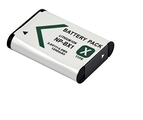 Batería de ión de litio NP-BX1 de Maxsimafoto®, de repuesto, de 1240 mAh, para cámara digital Sony DSC-RX1, RX100, DSC-RX100, HX50, HX300, WX300, WX350, HX400 y H400