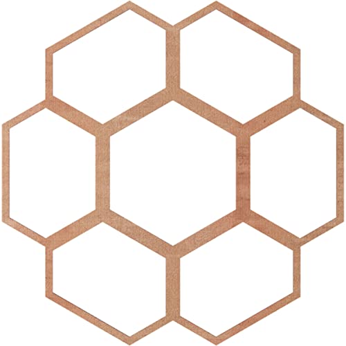 Image of Ekena Millwork 38 inchOD x 16 1 /4 inchID x 1 /4 inchT Florin Wood Fretwork Pierced Ceiling Medallion, Cherry