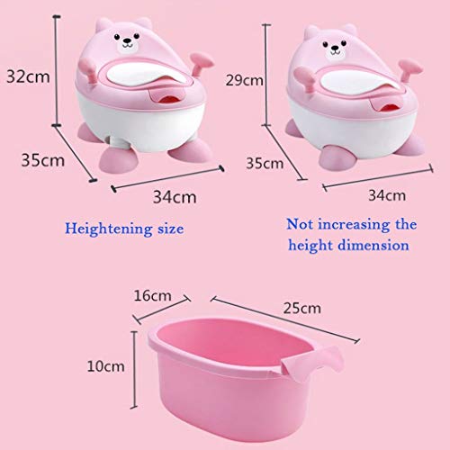Potty Seat voor peuters Plastic baby Toilet Afneembare lade gemakkelijk schoon te maken,draagbare reizen,Herbruikbare… - Afbeelding 3