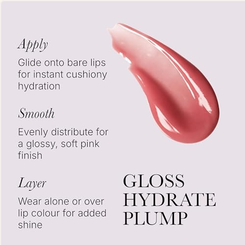 Image of Rodial Lip Oil with Plumping Collagen 4ml - Hydrating Vegan Lip Oil for Fuller, Smoother Lips, Nourishing Lip Care with Cherry, Jojoba & Macadamia Oils, English Rose Gloss Finish