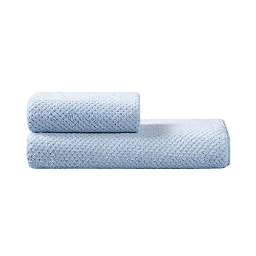 Serviettes à séchage rapide TILEZE absorption d'eau domestique drap de bain 2 pièces