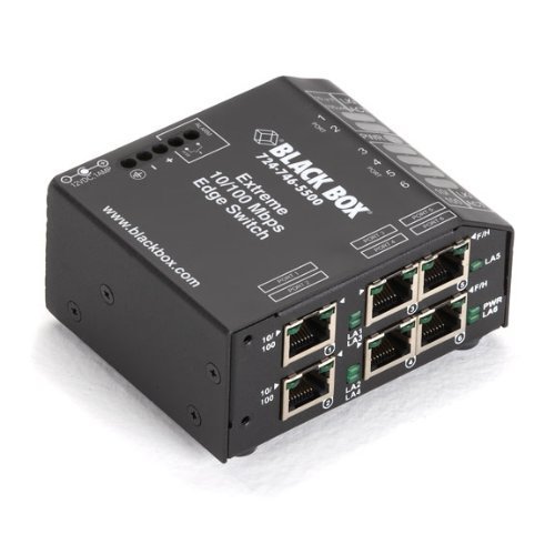 Extreme HeavyDuty Edge Switch, (6) 10/100 Copper Ports, 100240VAC with IEC Network Switches