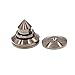 GAOHOU Pack of 4pcs Speaker Spikes Brass Base Mat Speaker Isolation Spike DAC CD Amplifier Chassis Cone Stand Feet Dark Gray