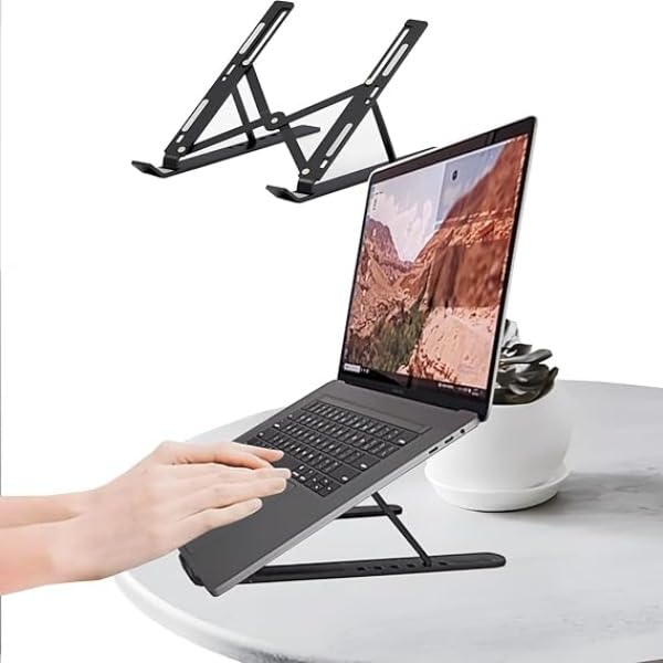Soporte portátil para laptop con ventilador ajustable