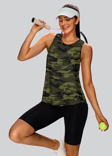 Image of XIEERDUO Tank Top for Women Racerback Sleeveless Workout Tops Loose Fit Yoga Running Gym Shirts for Women