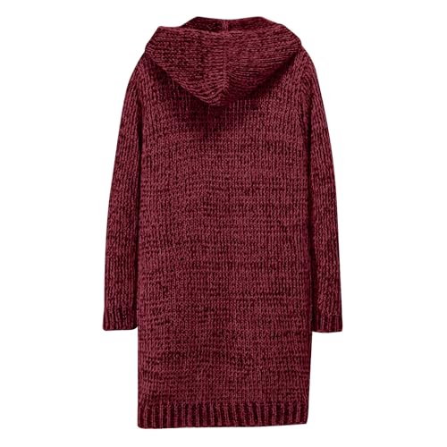 Long Cardigan Sweaters for Men with Hood Cable Knit Sweater Open Front Cardigan Drape Cape Overcoat with Pockets2