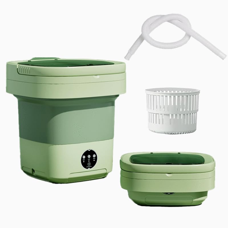 Foldable Washing Machine, 9L Mini Washing with 3 Modes Deep Cleaning Half Automatic Washt, Portable...