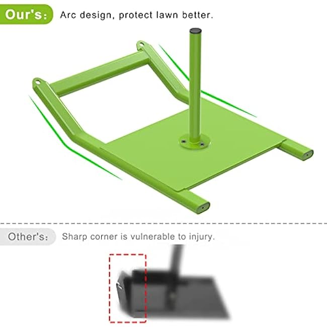 Kipika Weight Sled, Workout Sled, Fitness Strength Training Sled, Speed Training Sled for Athletic Exercise, Speed Improvement, Easily Through Obstacles, Suitable for 1 & 2 Weight Plate