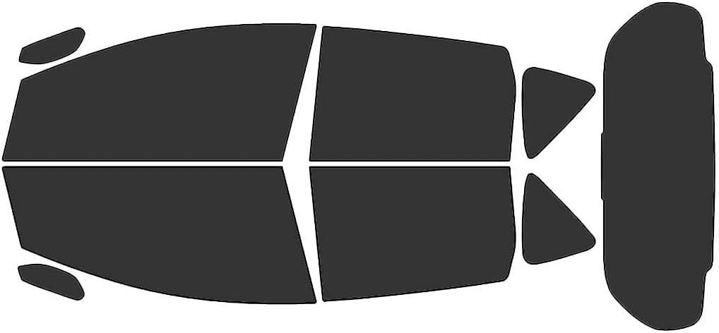 Rvinyl Window Tint Kit Compatible with Nissan Versa 2014-2019 Note - Black 20% - Single Ply No Bubble Film - Do it Yourself Vehicle Complete Precut Kit