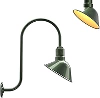 Vista 9 de Steel Lighting Co. Luz de Letrero de Tienda Venice para Pared de Acento de Restaurante Exterior Cúpula de 9 pulgadas Brazo Recto de 6 pulgadas